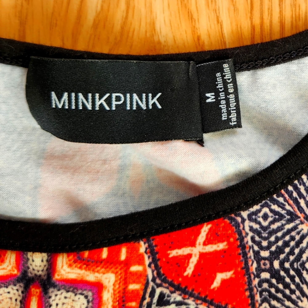 Mink pink dress size medium
